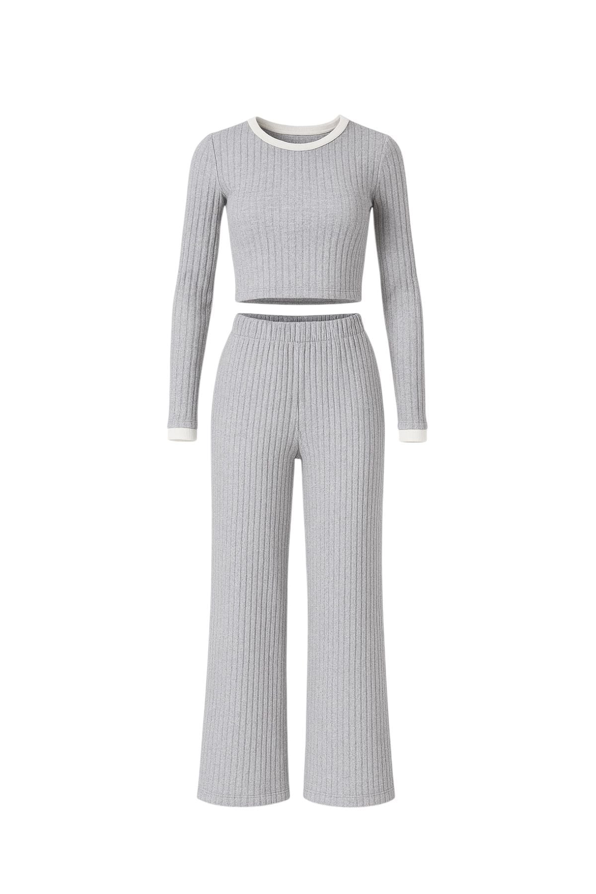 Grey Yaka Şeritli Takım