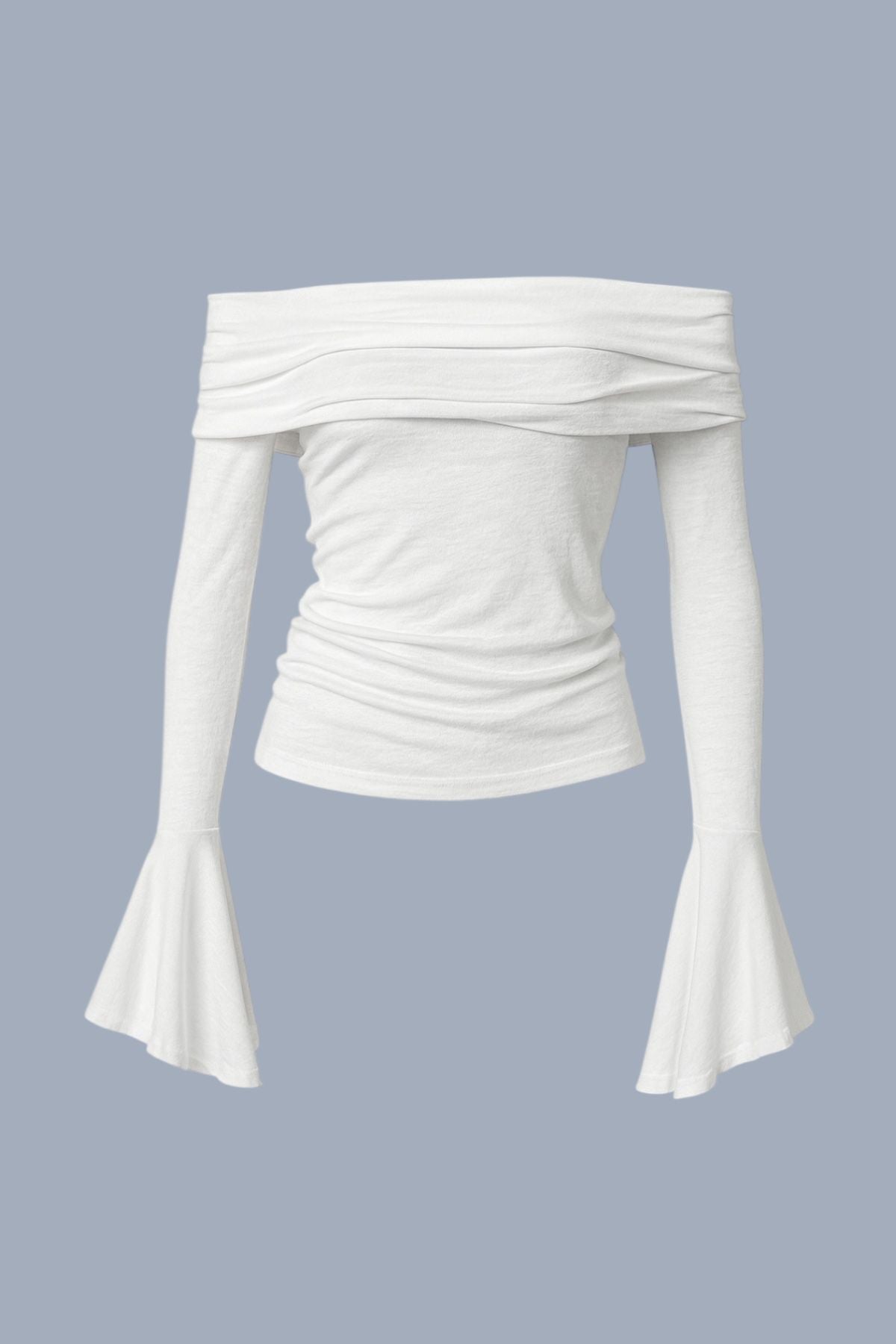 White Madonna Yaka İspanyol Kol Bluz