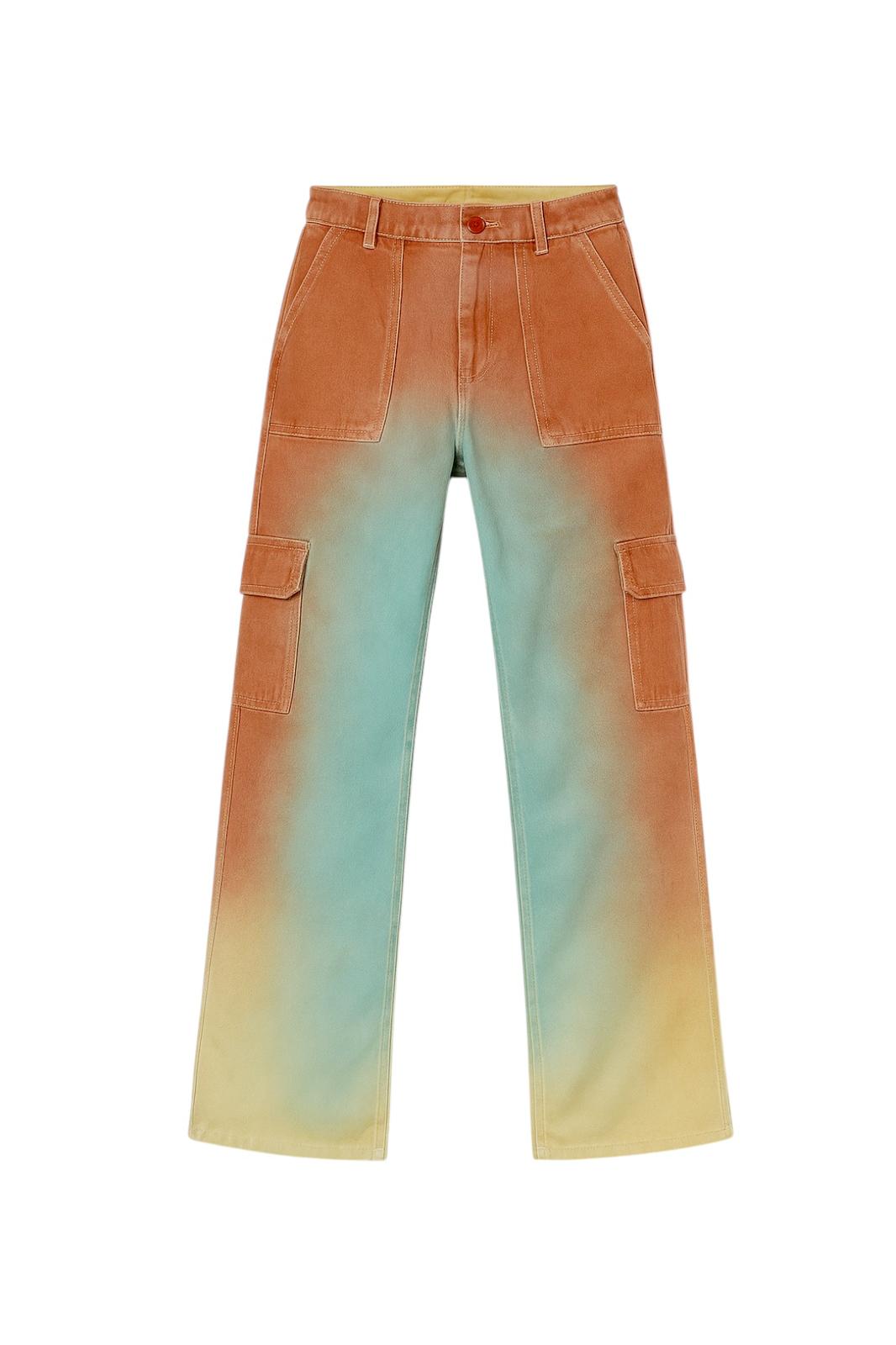 Renk Geçişli Kargo Cep Pantolon
