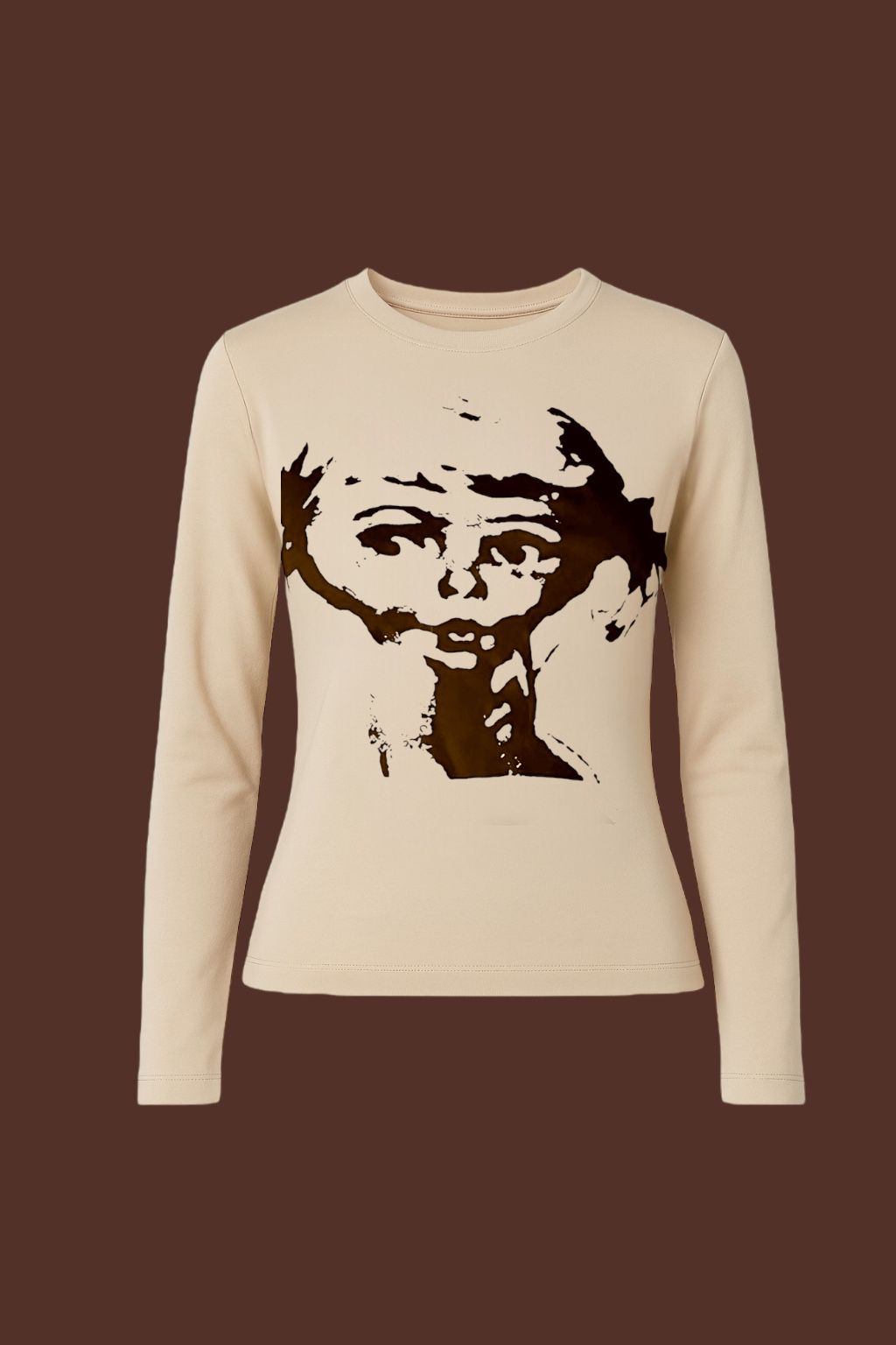 Brown Face Uzun Kol Bluz