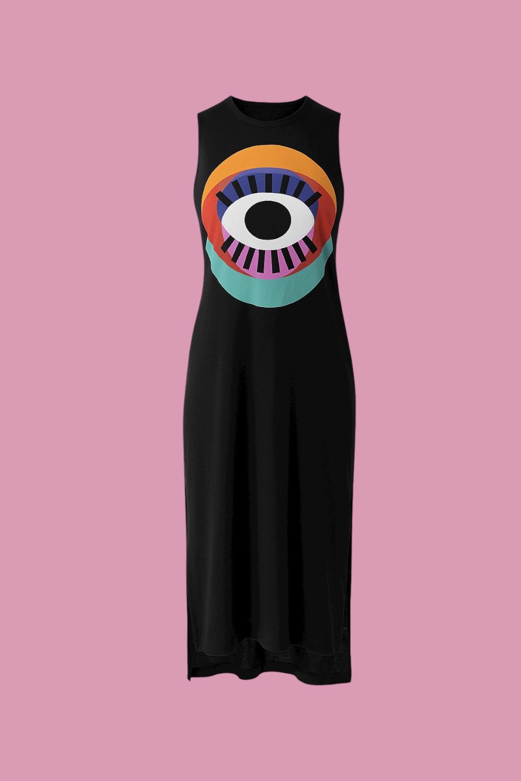 Eyes Yırtmaçlı Elbise