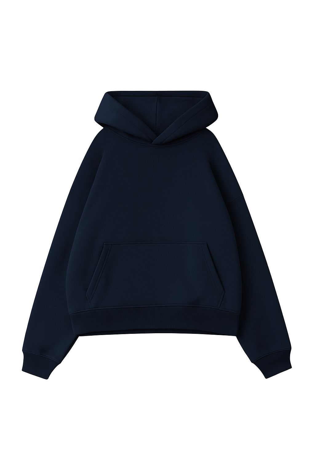 Navy Blue Basic Sweatshirt