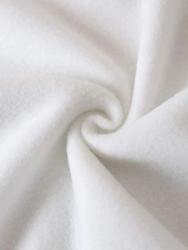 White Basic Sweatshirt