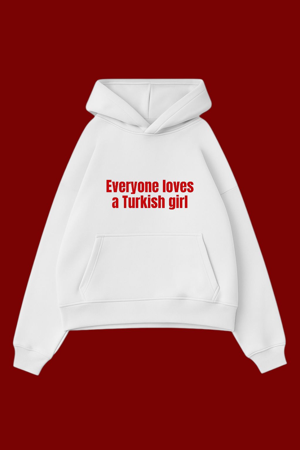 White Turkish Girl Sweatshirt