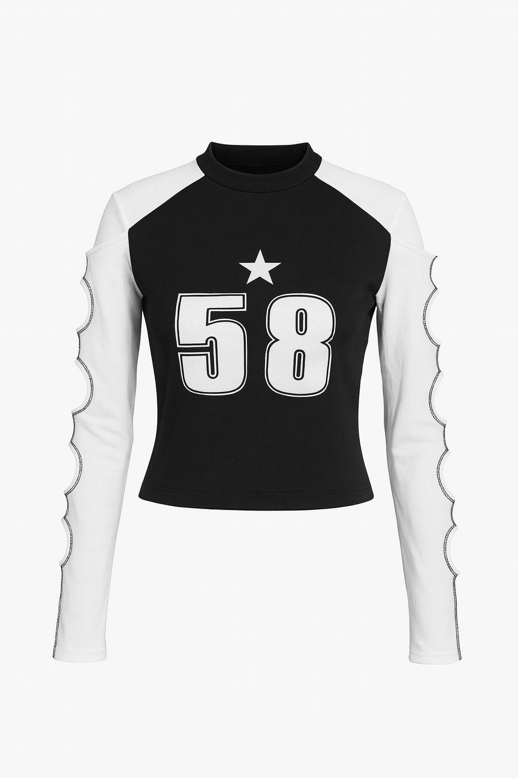 58 Kolları Pencereli Bluz