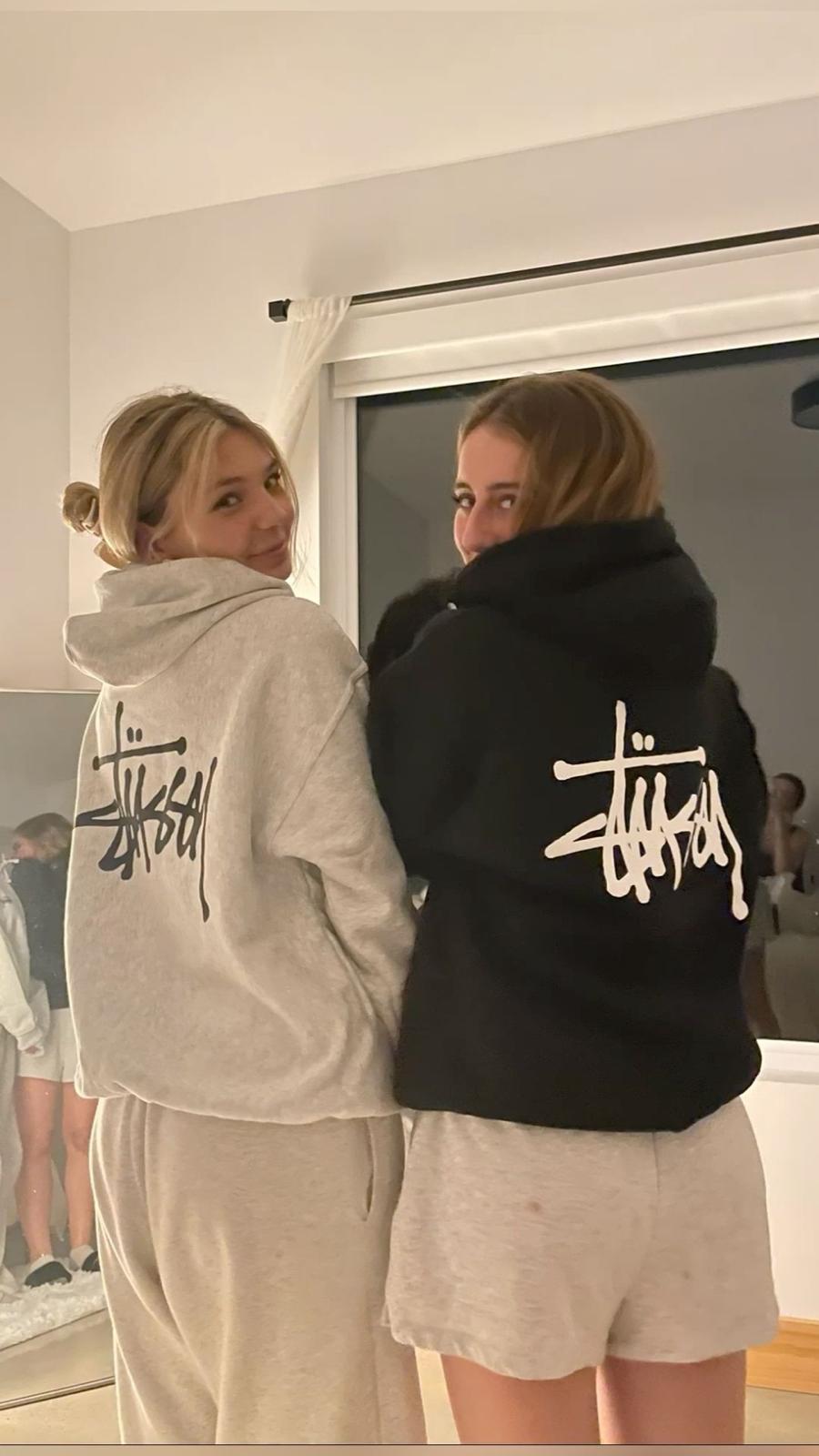 Grey Black Graffiti Logo Sweatshirt