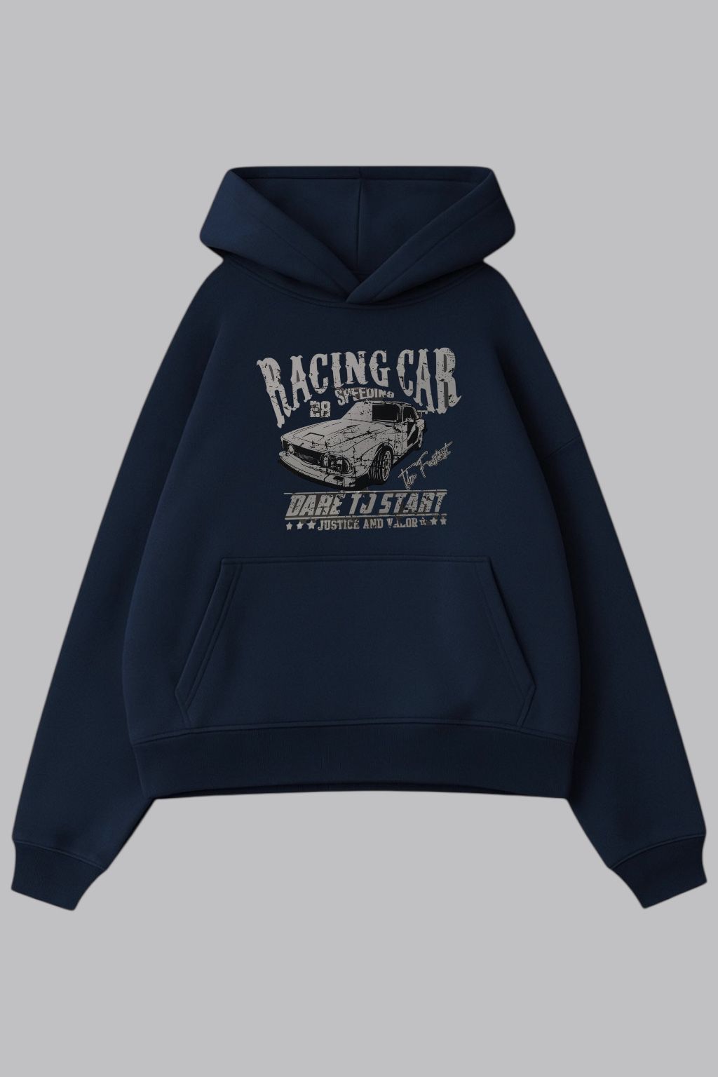 Navy Blue Racing Car Sweatshirt