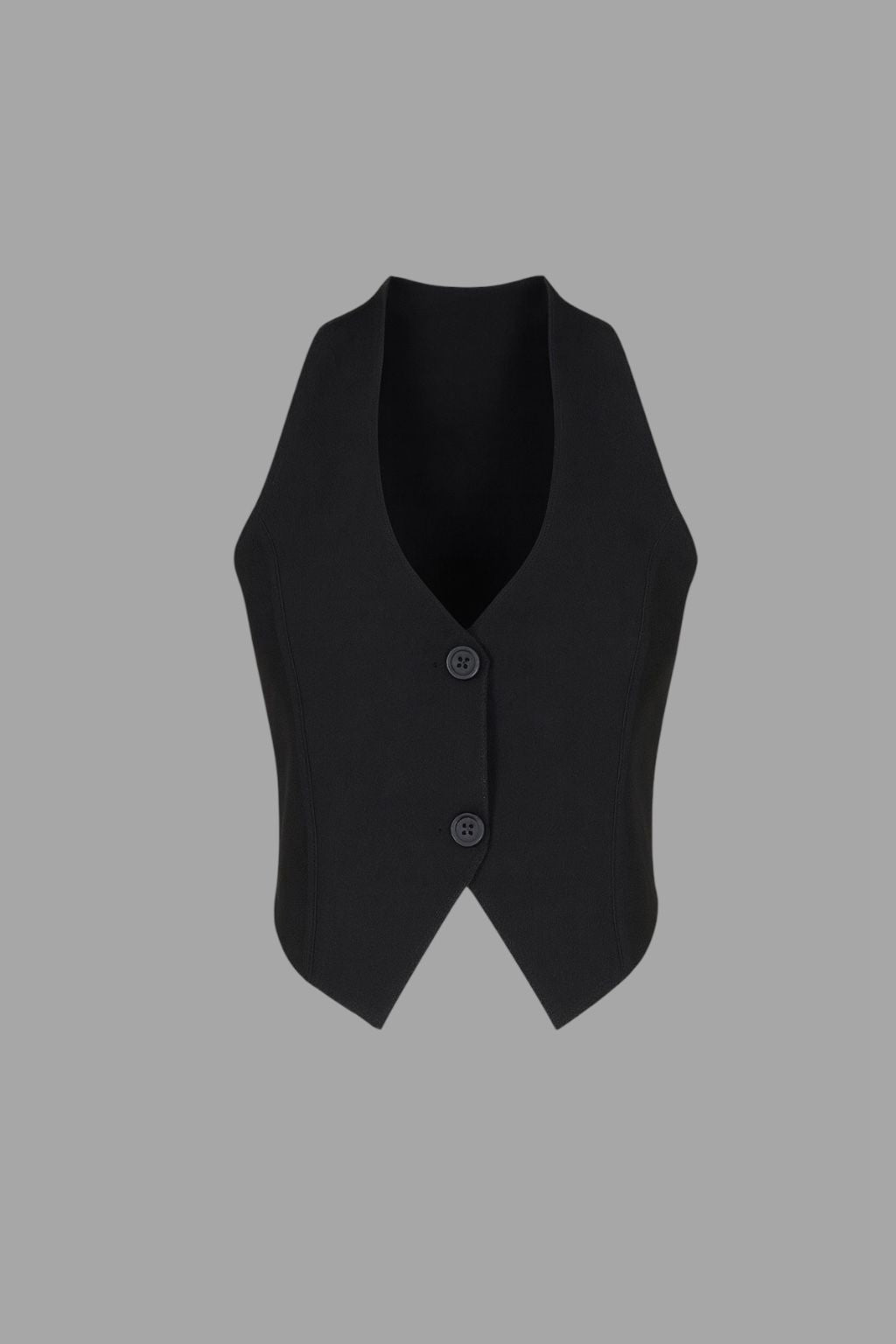 Black Boyundan Bağlamalı Yelek