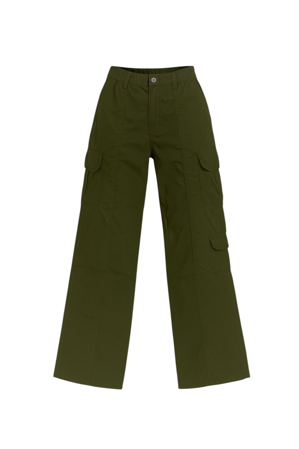 Green Paraşüt Poplin Pantolon