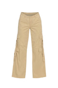 Krem Plenty Kargo Cep Pantolon