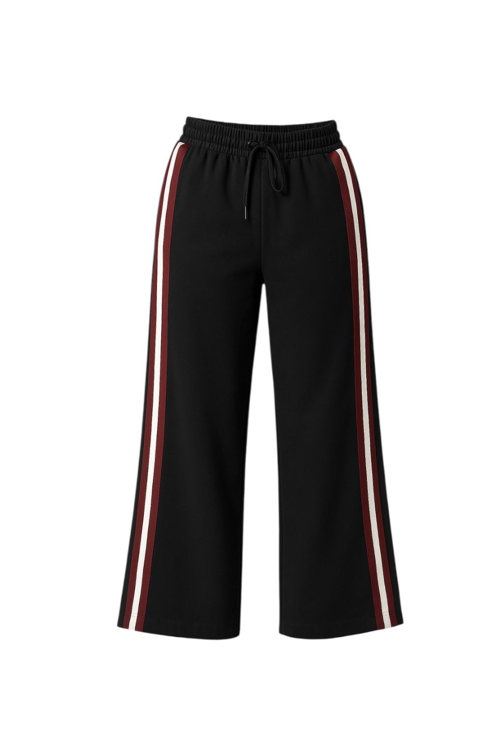 Siyah Kırmızı Şeritli Eşofman