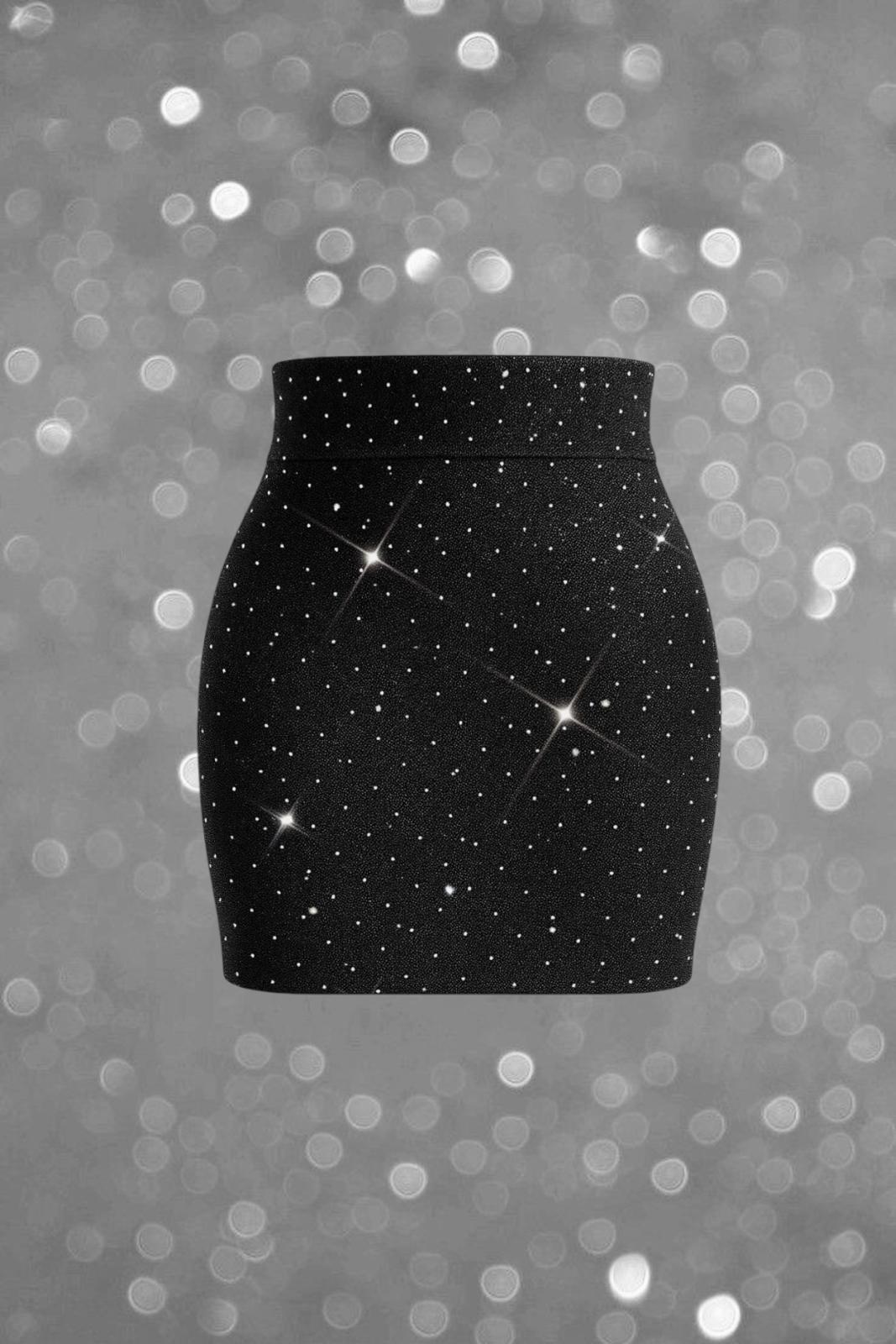 Taşlı Düz Kesim Etek