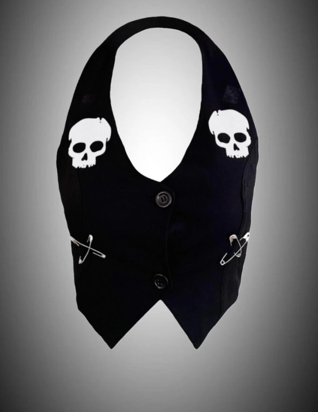Skull Çengel İğneli Yelek