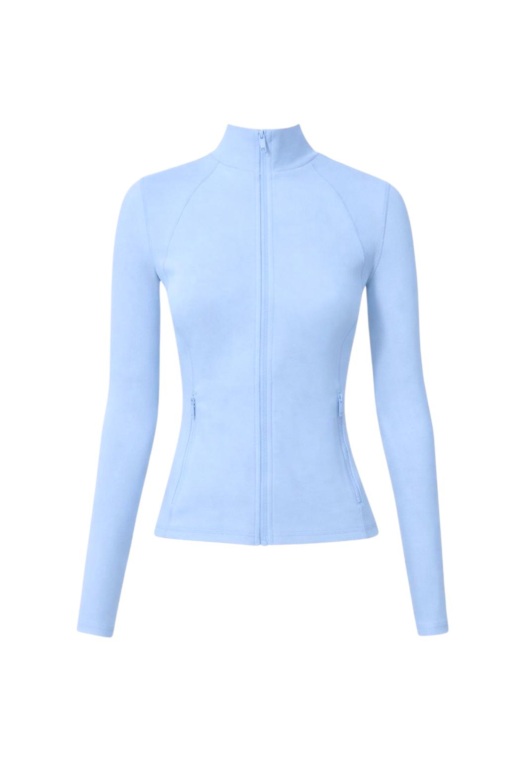 Ice Blue Fermuarlı Hırka
