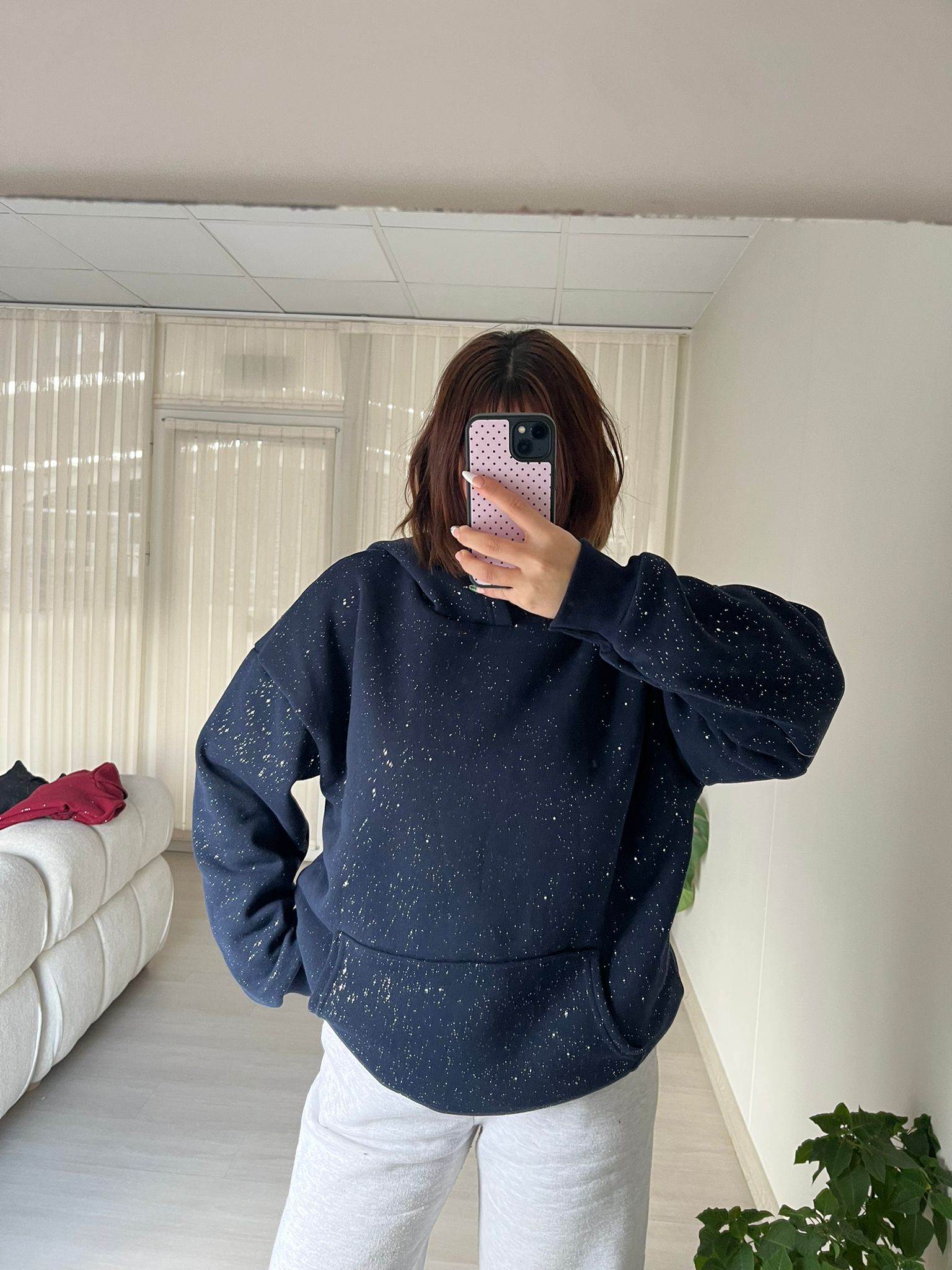 Navy Blue Simli Sweatshirt