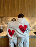 Grey Sırt Heart Maıson Sweatshirt