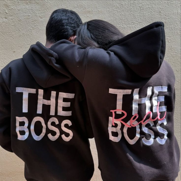 Black Sırt The Real Boss Sweatshirt