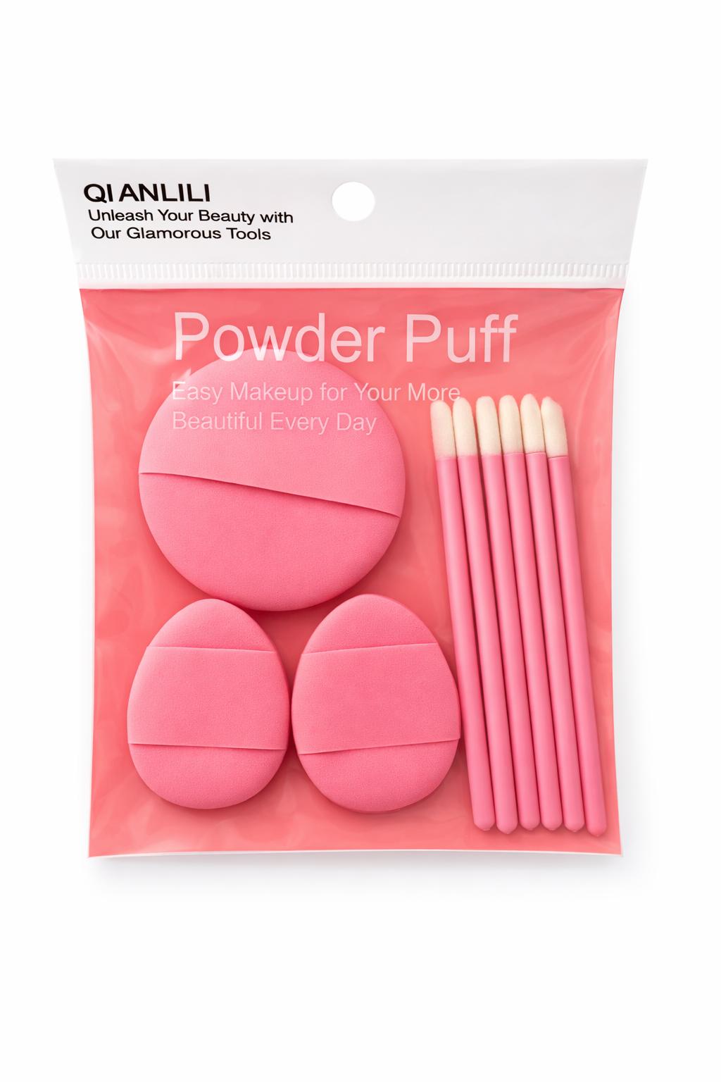 Pink 3 Powder Puff