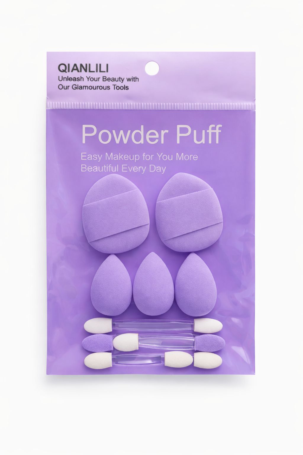 Purple 5 Powder Puff