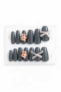 Midnight Teddy Nail Art