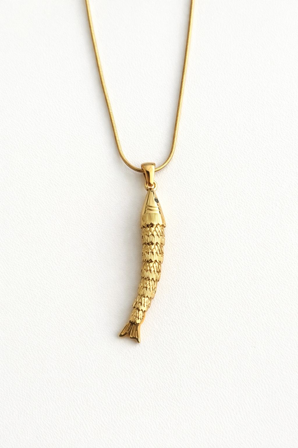 Oynar Uçlu Long Fish Çelik Kolye