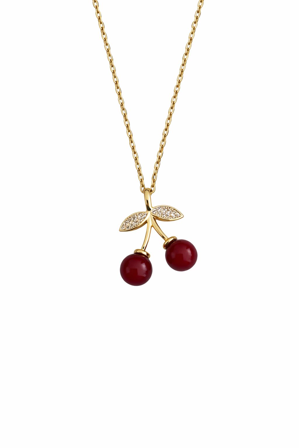 Red Stone Cherry Çelik Kolye