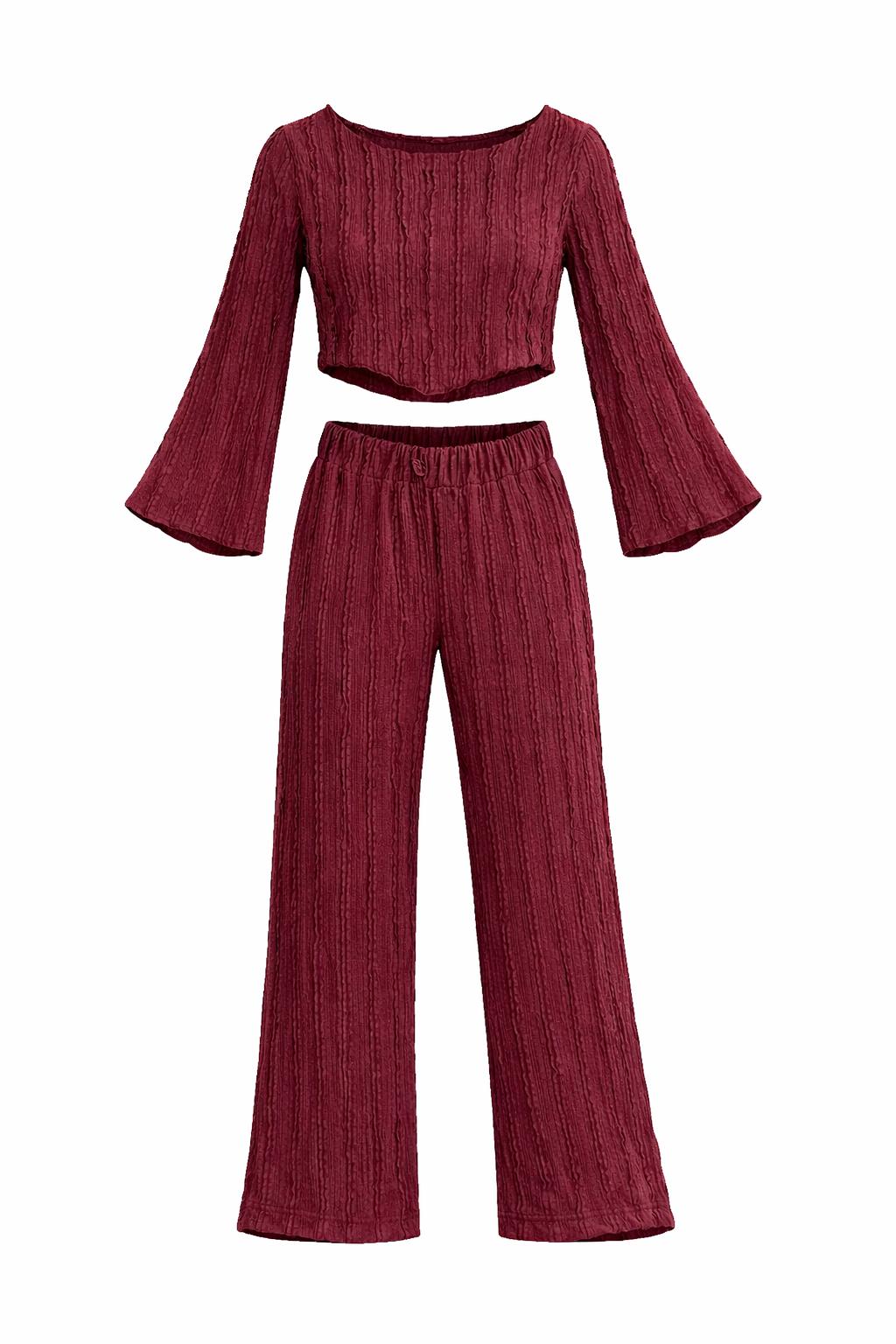 Purple Fırfır Takım