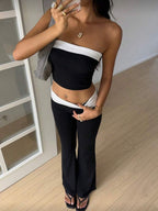 Black Electra Straplez Tayt Takım