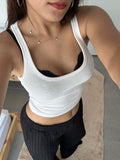White Fitilli Askılı Bluz
