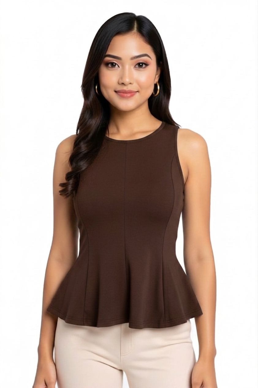 Brown Alora Detaylı Parçalı Bluz
