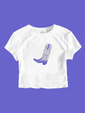 Blue Boot Baby Tee