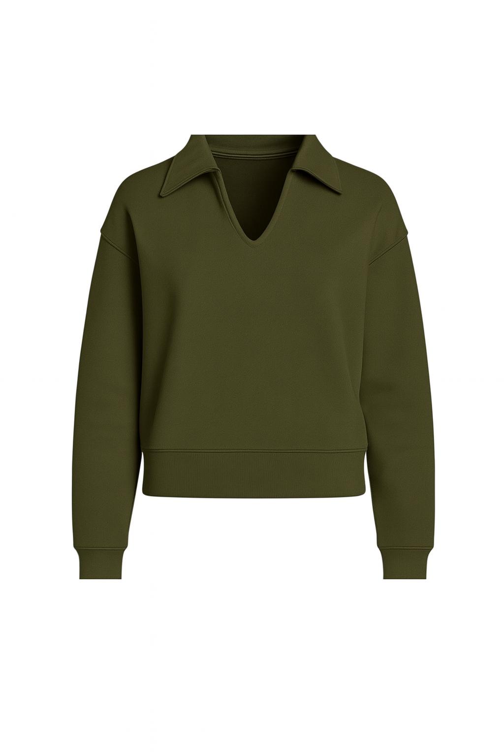 Polo Yaka Sweatshirt