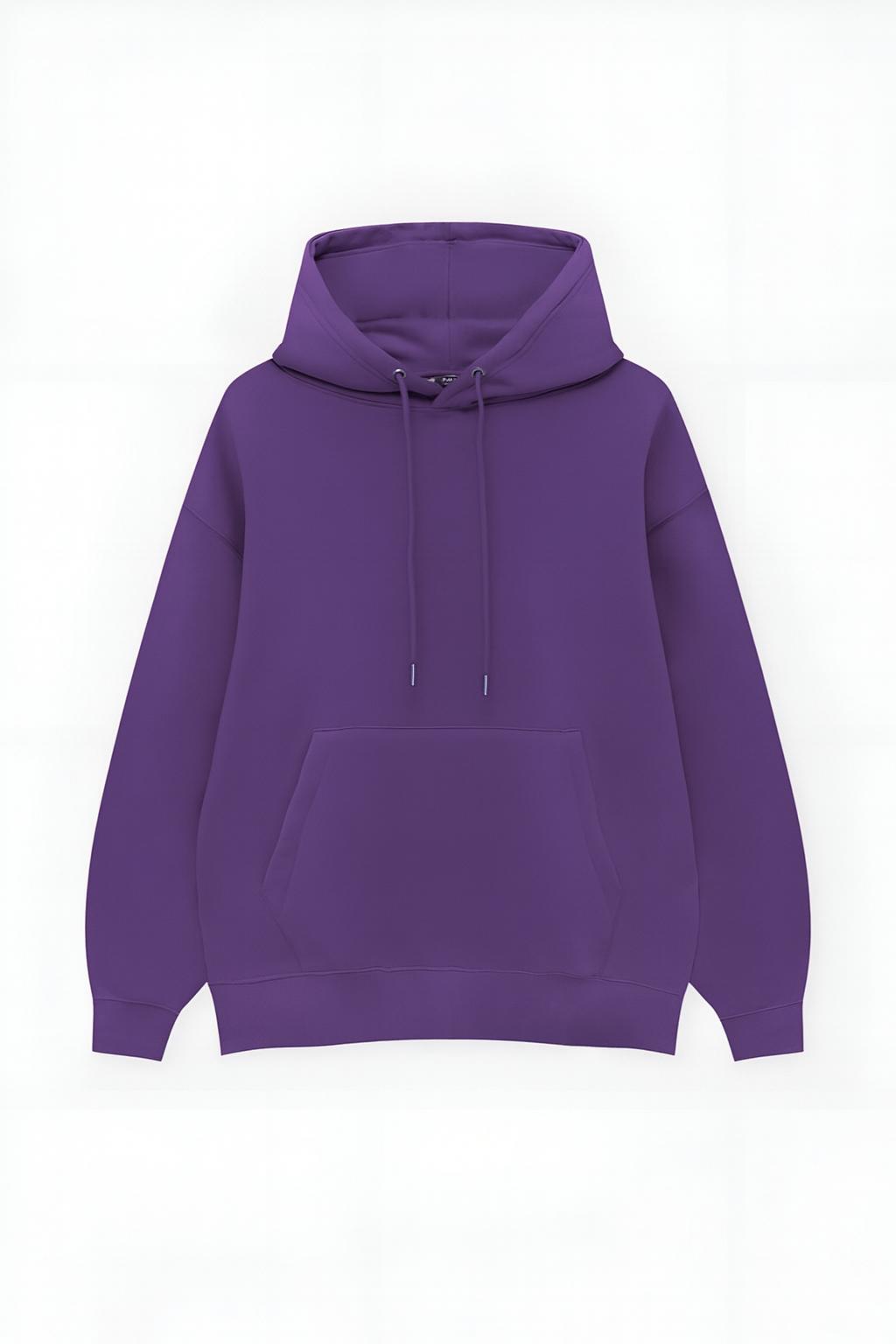 Dar Kalıp Kapuşonlu Sweatshirt