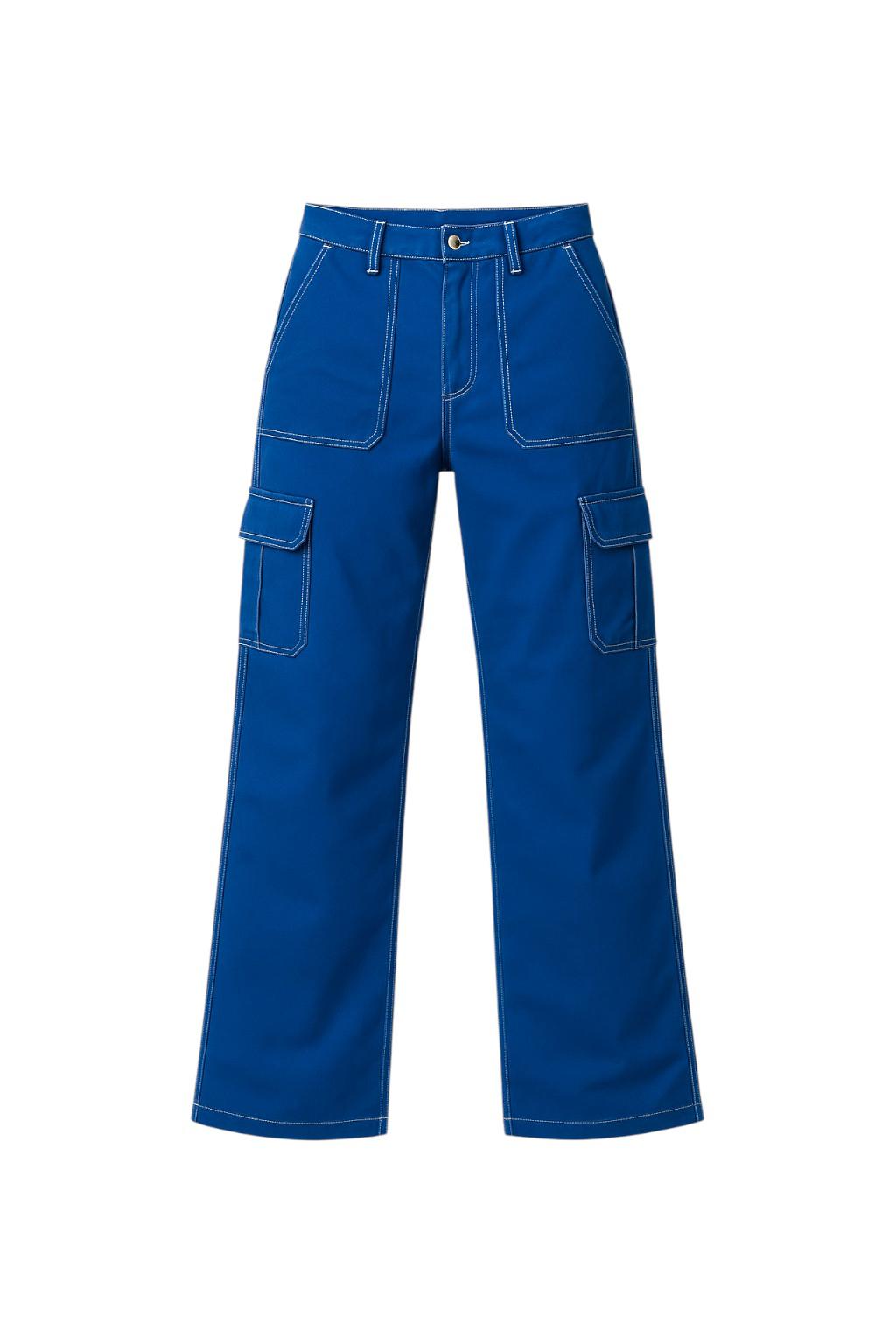 Saks Mavisi Kargo Cep Jean