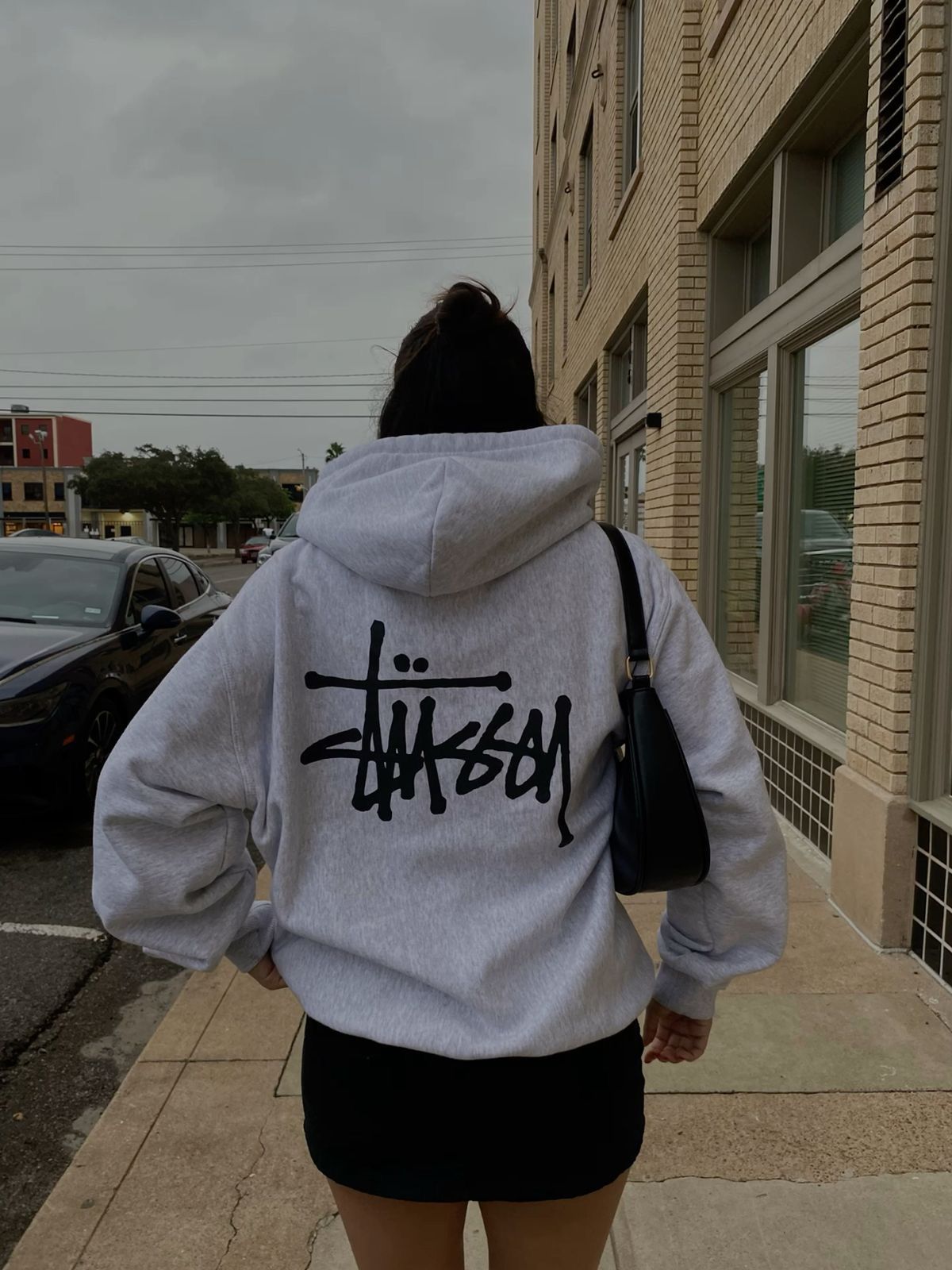 Grey Black Graffiti Logo Sweatshirt