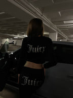 Black Juicy Taşlı Eşofman Takımı