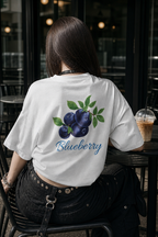 White Blueberry Oversize T-shirt