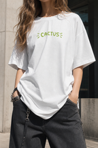 White Cactus Oversize T-shirt