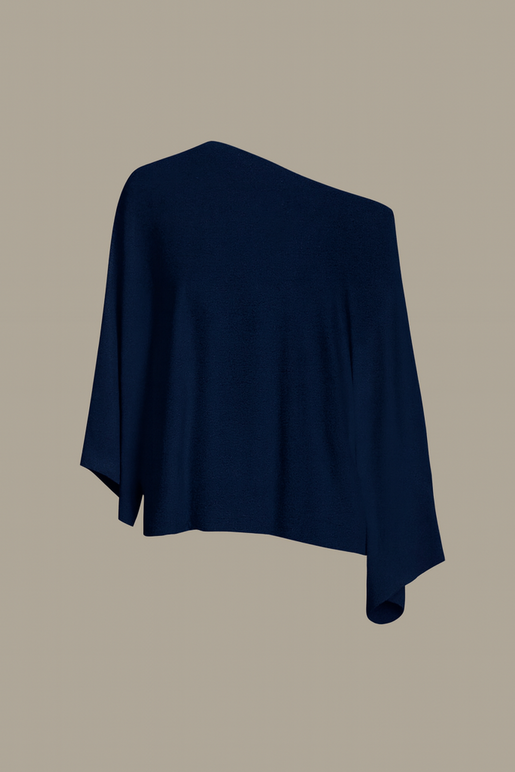Navy Blue Yarasa Kol Salaş Bluz