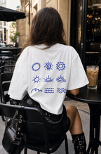 White Hello Summer Oversize T-shirt