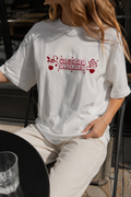 White Lips Cherry Oversize T-shirt