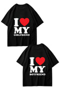 Black Love My Girlfriend Oversize Tshirt