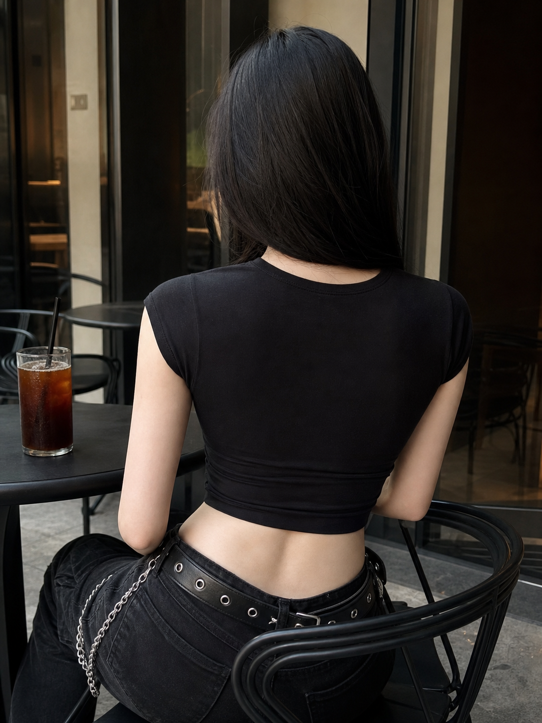 Black Badi Crop