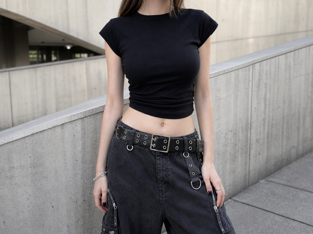 Black Badi Crop