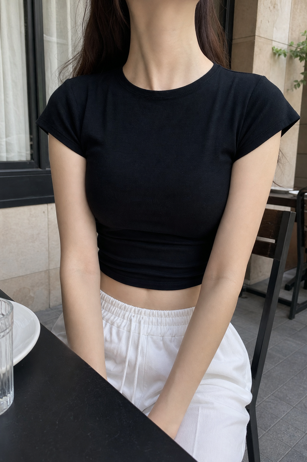 Black Badi Crop