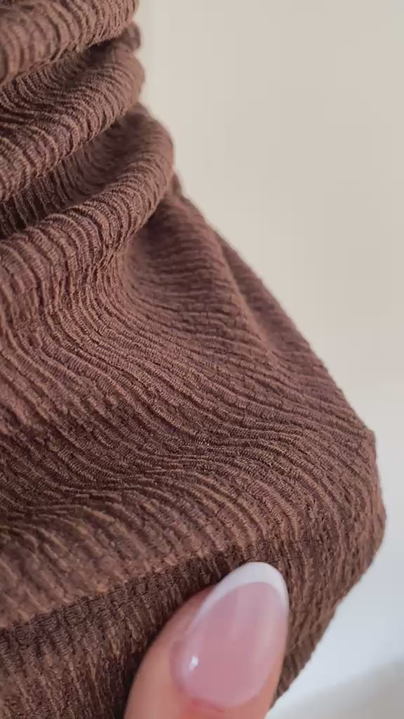 Gold Tokalı Brown Bluz