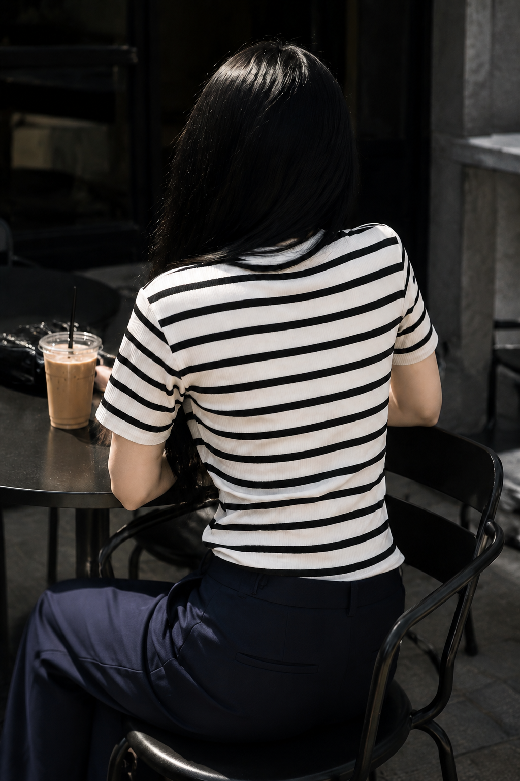 Black and White Triko T-shirt