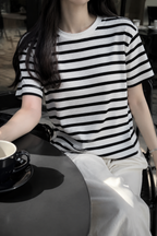 Black and White Triko T-shirt